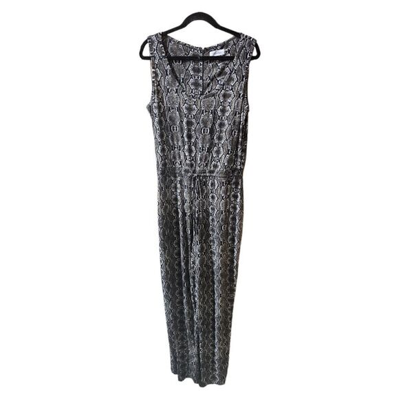 CALVIN KLEIN Snake Print Jumpsuit Romper - Size 14 - Picture 1 of 10